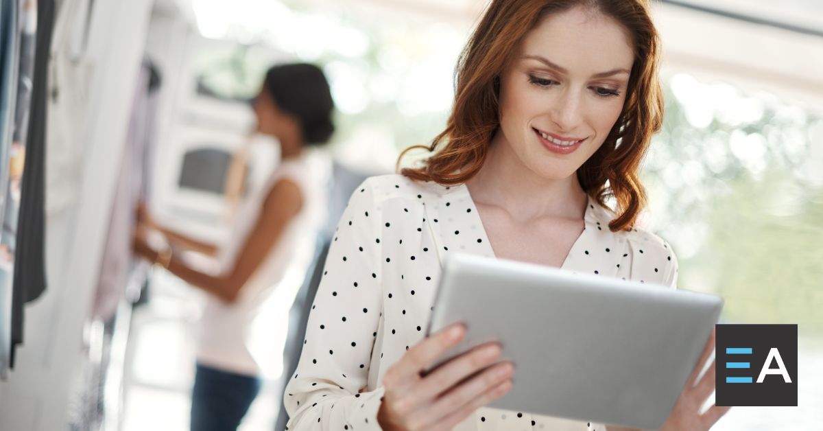 A person holding a tablet